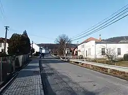 Main street in the centre of Lukoveček