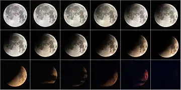 Eclipse progression as seen from Oria, Italy