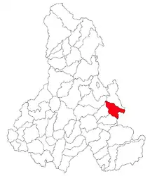 Location in Harghita County