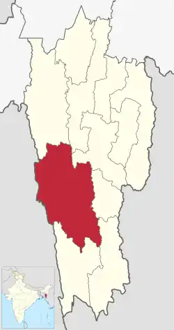Location in Mizoram