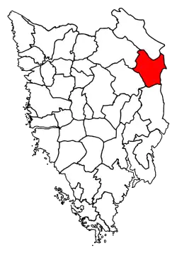 Location of Lupoglav municipality in Istria