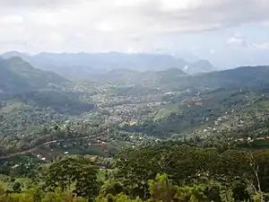 Aerial view of Lushoto