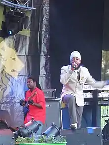 Lutan Fyah at the 2009 Uppsala Reggae Festival, Sweden