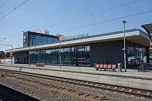 The new Lutherstadt Wittenberg station in 2017