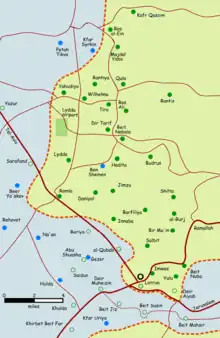 Depopulated villages in the Ramle Subdistrict