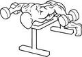 Bilateral lying dumbbell fly end