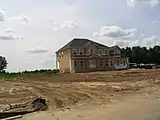 New home under construction in Lysander