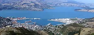 Lyttelton Harbour as seen from Mount Cavendish (2005)