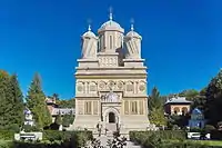 Church building in white stone