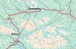 Route map of the Mælefjell Tunnel