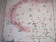 Map of the air operations over Normandy