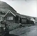 The old Faroese House "Har Frammi" still in Múli around 1960