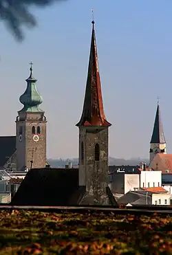 The three churches of Mühldorf
