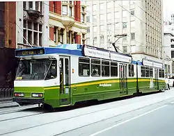M>Tram B-class tram in Melbourne in August 2001