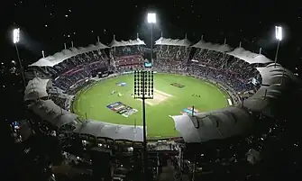 M. A. Chidambaram Stadium Aerial view during India vs Australia at the ICC Men's Cricket World Cup India 2023