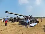 M110A2 and CM-11 Tanks Display in Hukou Camp Ground 20111105