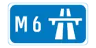 M6 motorway shield}}
