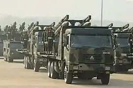 KS-1M medium-range air defense system of Myanmar Army at the 71st Armed Force Day Parade(2016)