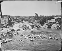 Man Bathing in Pagosa Hot Spring, 1874, photograph: Timothy O'Sullivan