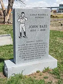 Grave stone in the Riverside cemetery in Denver Colorado.