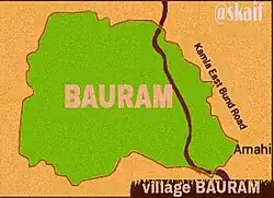 Map of village Bauram