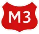 M3 highway shield}}