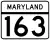 Maryland Route 163 marker