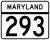 Maryland Route 293 marker