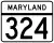 Maryland Route 324 marker