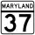Maryland Route 37 marker