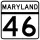 Maryland Route 46 marker