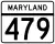 Maryland Route 479 marker