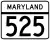 Maryland Route 525 marker