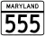 Maryland Route 555 marker