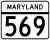 Maryland Route 569 marker