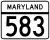 Maryland Route 583 marker
