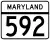 Maryland Route 592 marker