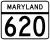 Maryland Route 620 marker
