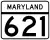 Maryland Route 621 marker