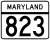 Maryland Route 823 marker