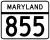 Maryland Route 855 marker