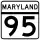 Maryland Route 95 marker