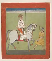 Jhujhar Singh on Horseback. Jodhpur, c. 1720–30 (attribution). Metropolitan Museum of Art