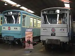 Left Mf67E ,right Zebulon at RATP museum