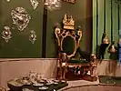 The Imperial throne of Pedro II of Brazil.