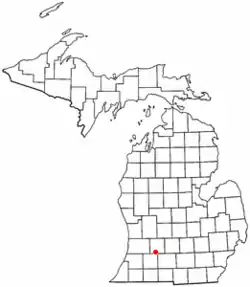 Location of Barry Township in Michigan