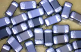 Samples of multilayer ceramic chip capacitors