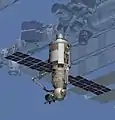 MLM docked to the ISS