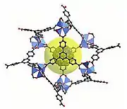 MOF-177, single cage from the zinc carboxylate.
