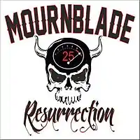 Logo for Mournblade's reunion show and video, The Resurrection